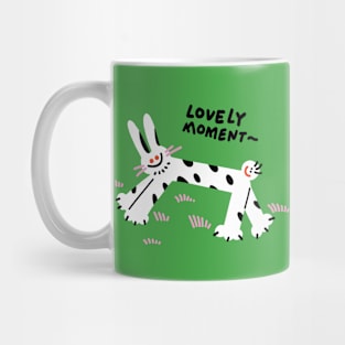 Lovely Rabbit and Lovely Moment Mug